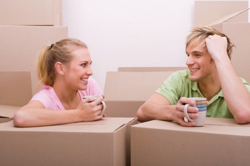 Organised packing materials and fragile item protection for local relocation