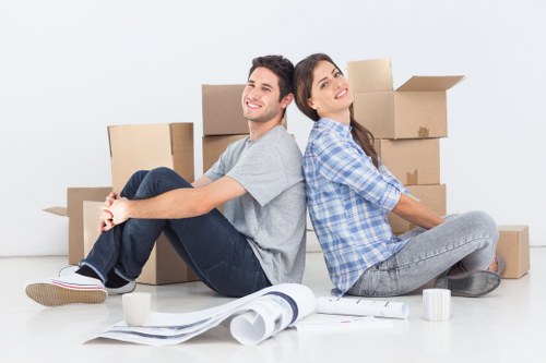 Moving vehicle ready for a UK home or office removal