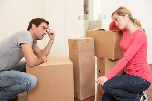 Careful furniture handling during a Hampstead removals van service
