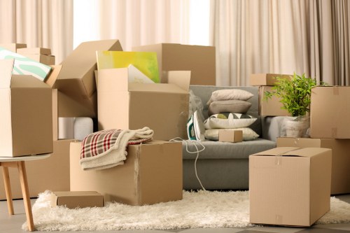 Local house movers loading items for a Hampstead home relocation