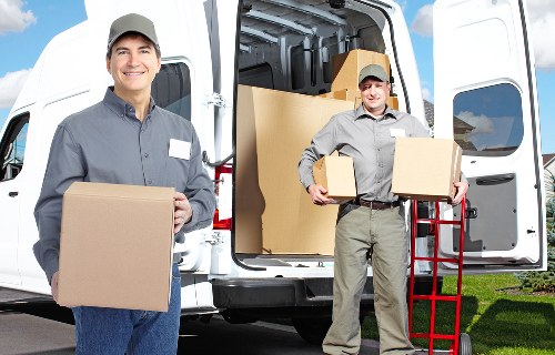 Professional movers handling a flat relocation in Hampstead