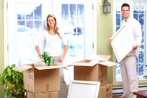 Careful furniture handling during a local move in Hampstead