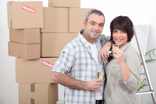 A calm and organised Hampstead moving day